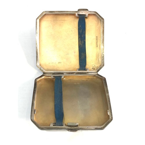 56 - Silver cigarette case weight 98g