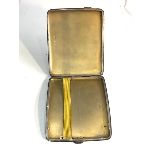 44 - Silver cigarette case weight 117g