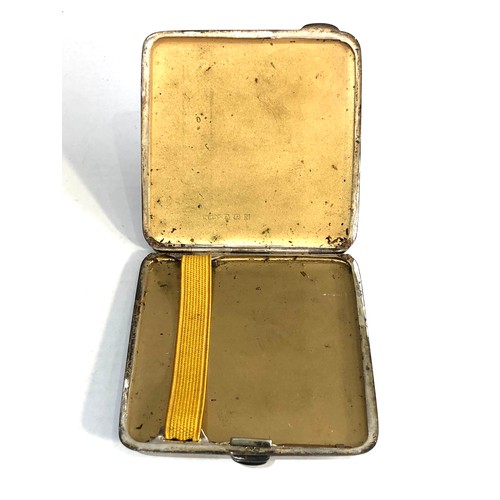 36 - Silver cigarette case weight 95g