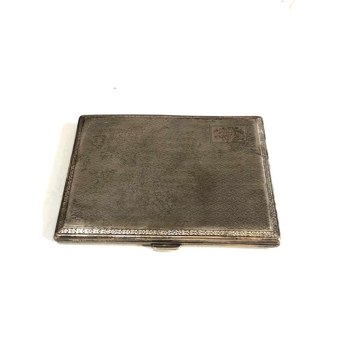 64 - Silver cigarette case weight 132g