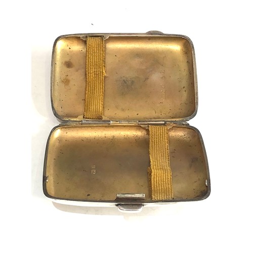 20 - Silver cigarette case weight 60g