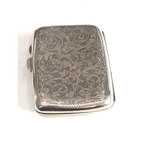 20 - Silver cigarette case weight 60g