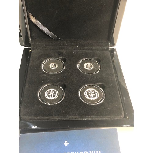 453 - King Edward VIII 1936 Maundy Pattern Silver Coin Set with c.o.a boxed