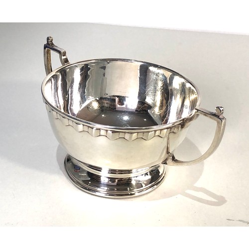 54 - Silver sugar bowl Birmingham silver hallmarks weight 142g