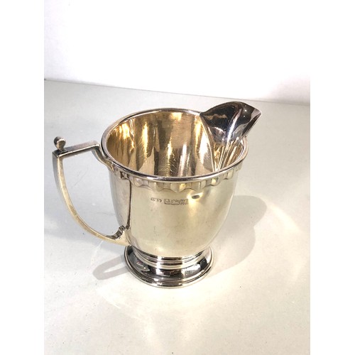 15 - Silver milk jug Birmingham silver hallmarks weight 125g