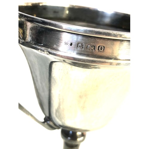 21 - Silver 2 handle cup measures approx height 12.5cm weight 106g