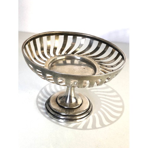 73 - 2 silver sweet bowls Birmingham silver hallmarks measures approx 12.5cm dia height 9.5cm filled base... 