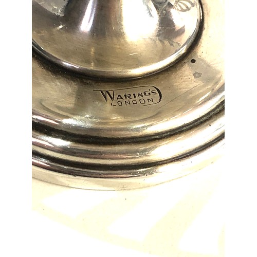 73 - 2 silver sweet bowls Birmingham silver hallmarks measures approx 12.5cm dia height 9.5cm filled base... 