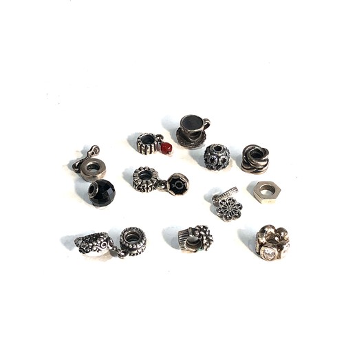 410 - 12 silver pandora charms