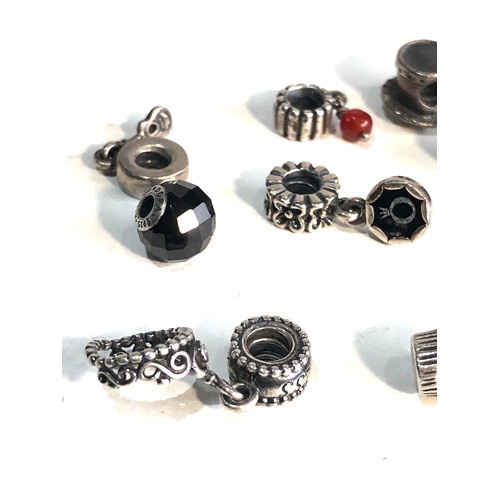 410 - 12 silver pandora charms