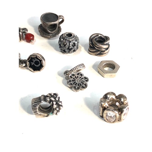 410 - 12 silver pandora charms