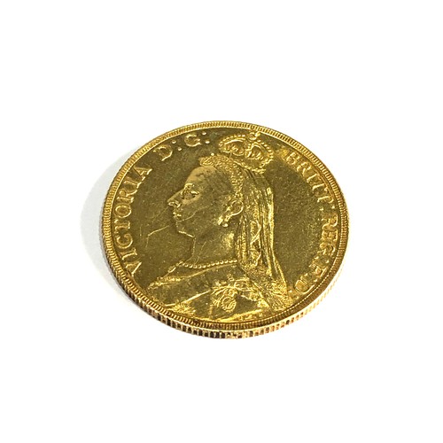 438 - 1887 Queen Victoria Jubilee head gold two pounds double sovereign