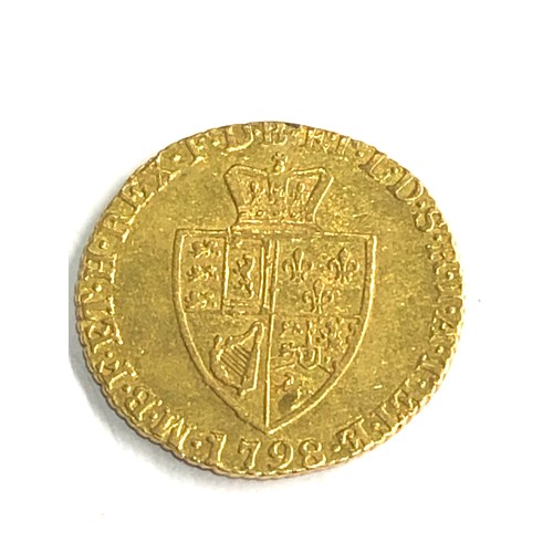 447 - George 111 1798  gold half guinea