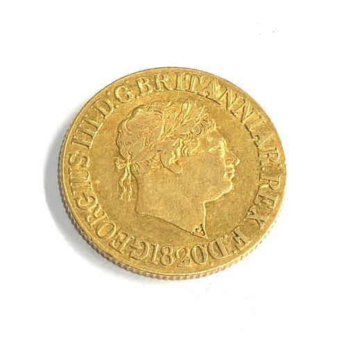 415 - George 111 1820 gold sovereign