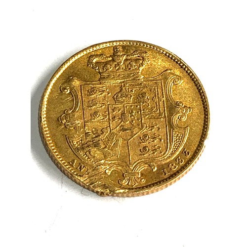 416 - 1833 William IV gold sovereign edge wear as shown