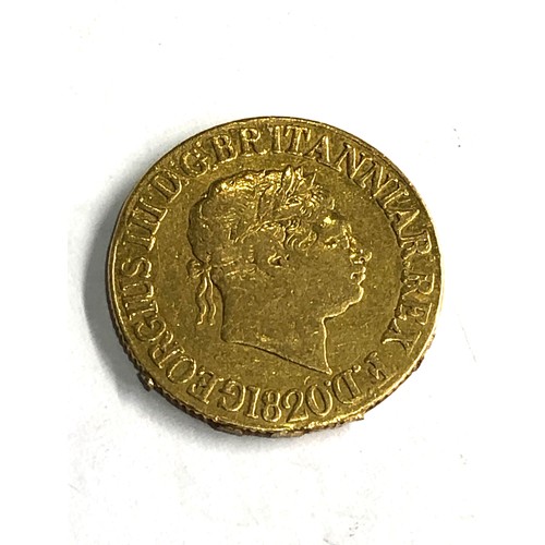 418 - George 111 1820 gold sovereign