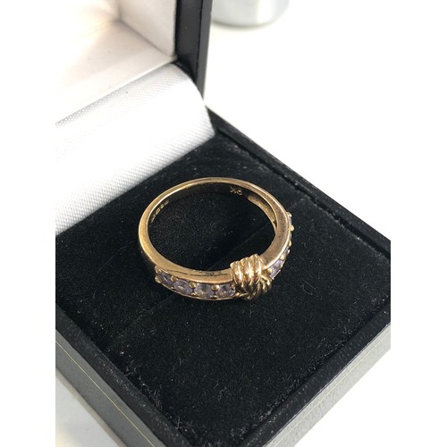 154 - 9ct gold stone set dress ring weight 2.7g