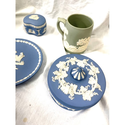 37 - Selection of Wedgwood jasper ware, overall good condition