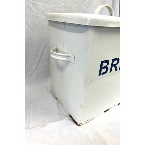 40 - Vintage enamel bread bin
