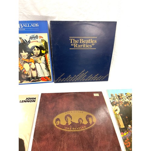 27 - Selection of Beatles vinyls to include, The Beatles Ballads, The Beatles Rarities, The Beatles love ... 