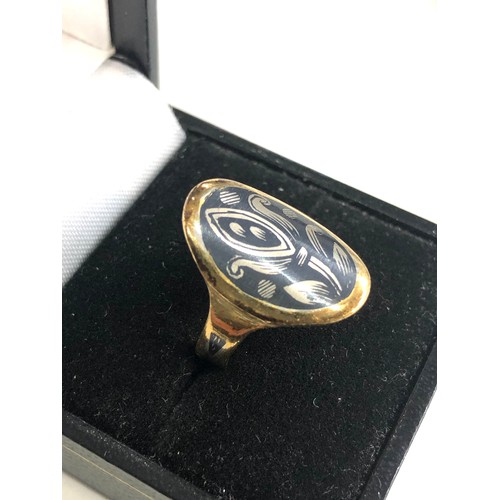 234 - gold & silver Russian hallmarked ring weight 4.4g