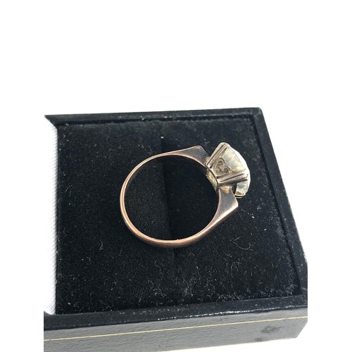 181 - 9ct gold stone ring weight 2g