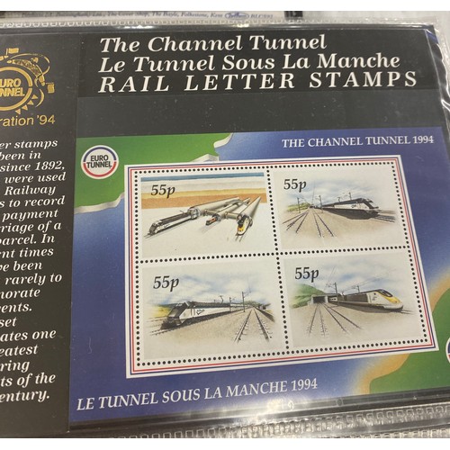 29 - 4 Albums containing a quantity of first day covers and stamps, to include presentation Railway packs... 