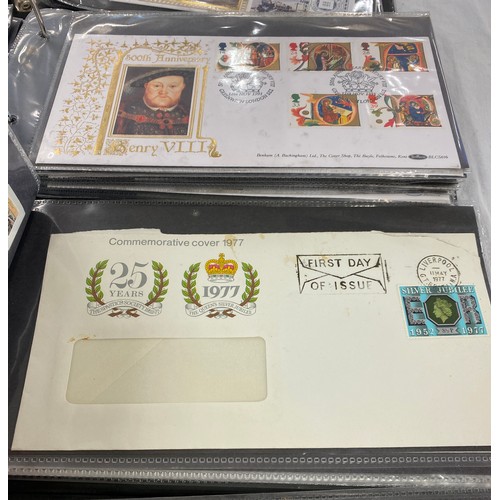 29 - 4 Albums containing a quantity of first day covers and stamps, to include presentation Railway packs... 