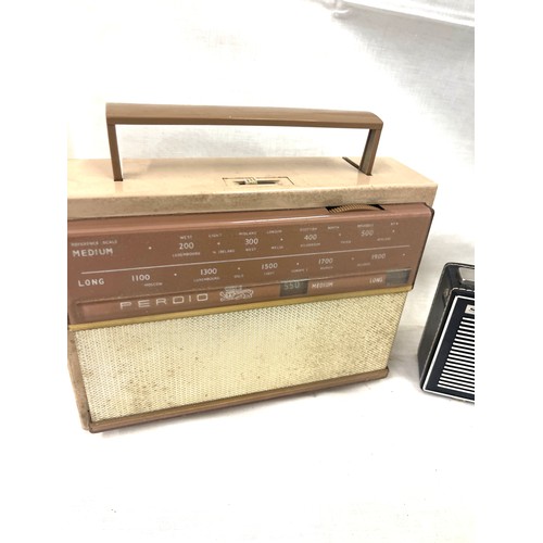 22 - Selection 3 vintage radios to include makers, Satelite, Peroio, etc all untested