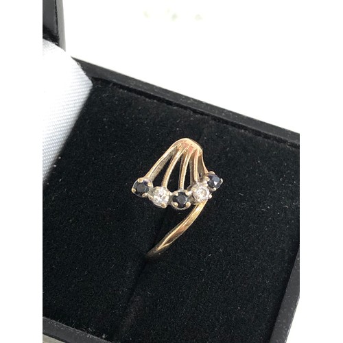 235 - 9ct gold stone set  ring weight 2g