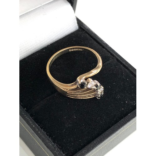 235 - 9ct gold stone set  ring weight 2g