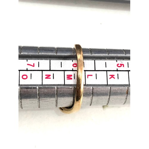 235 - 9ct gold stone set  ring weight 2g