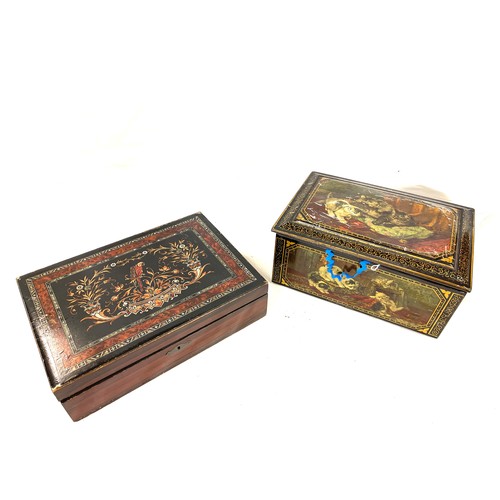 23 - 2 Vintage boxes containing sewing equipment etc