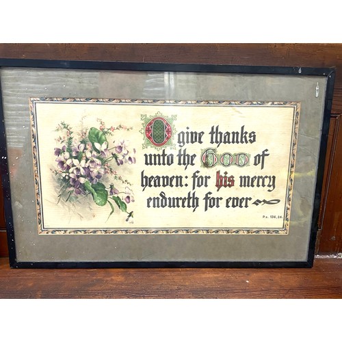 21 - 2 antique religious framed pictures measures approx 14