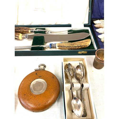 15 - Selection of silver plated ware, cutlery sets etc