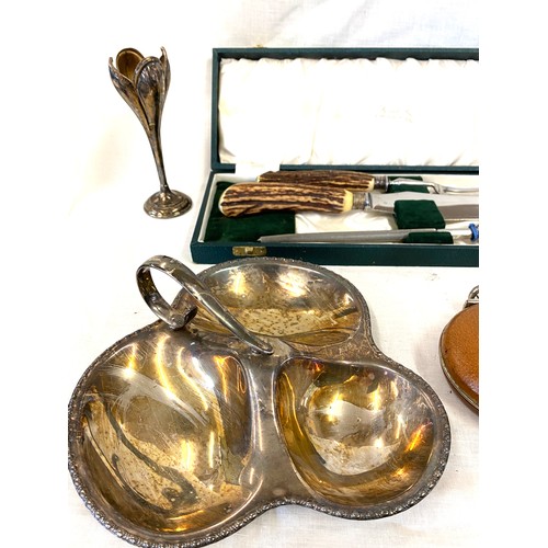 15 - Selection of silver plated ware, cutlery sets etc