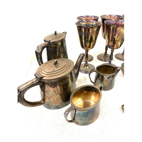 69 - Selection of silver plated ware
