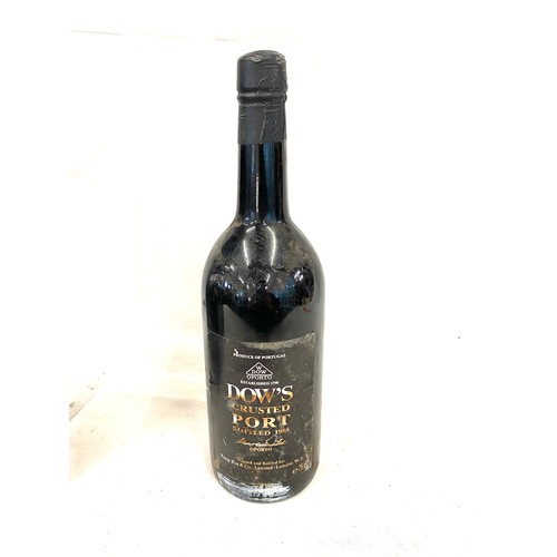 62 - Boxed port decanter set and a bottle of Dows Port 1985