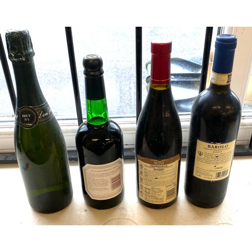 51 - 4 Bottle of wine includes Dom Vincent rare grand brut no1, harveys bristol cream, Ripasso 2007 and b... 