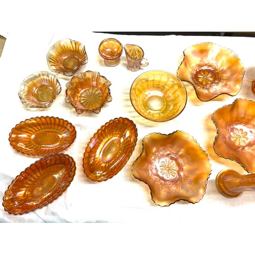 12 - Large selection of carnival glassware