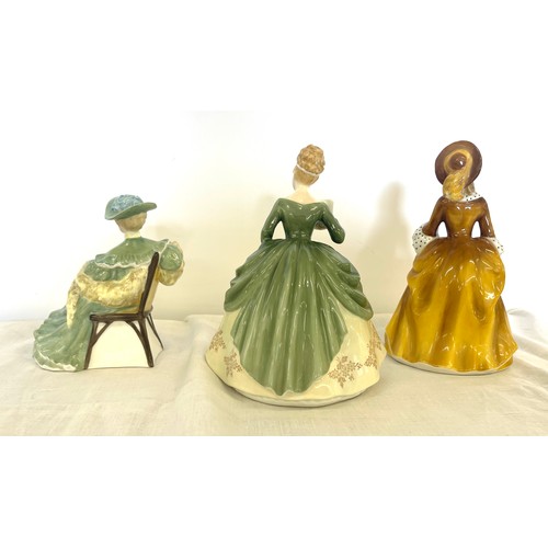 57 - Selection 3 Royal Doulton ladies, Ascot HN2356, Soiree HN2312, Sandra HN2275, all in good overall co... 