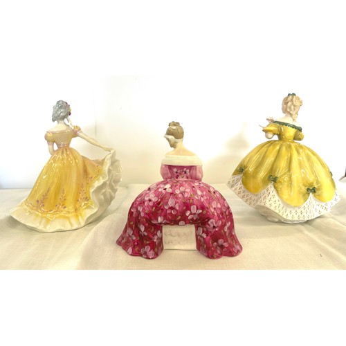 28 - Selection 3 Royal Doulton ladies, The last waltz hn 2315, Ninette HN2379, Victoria HN2471, all in go... 