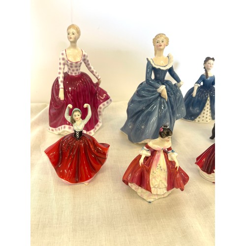 42 - Royal Doulton figures, Fiona HN2694, Fragrance HN2334, Debbie HN2385, Affection HN2236, Gail HN3321,... 
