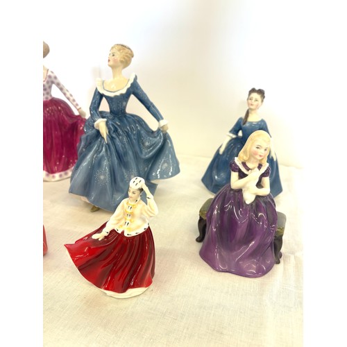 42 - Royal Doulton figures, Fiona HN2694, Fragrance HN2334, Debbie HN2385, Affection HN2236, Gail HN3321,... 