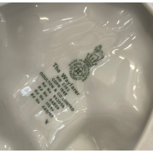 93 - Royal Doulton figures, The Wayfarer HN 2362, The foaming quart HN2162, both in good overall conditio... 