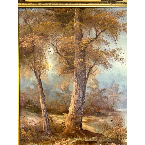 71 - Gilt framed signed painting by L Capier, approximate frame measurements: Height 23 inches, Width 27.... 