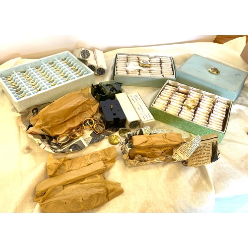 859 - Selection of watch and clock parts