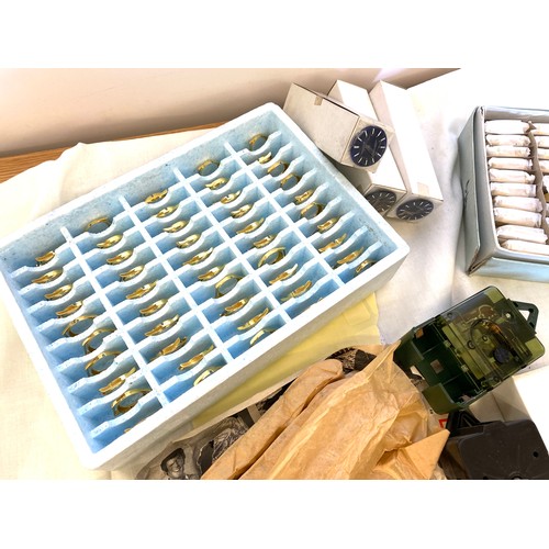 859 - Selection of watch and clock parts