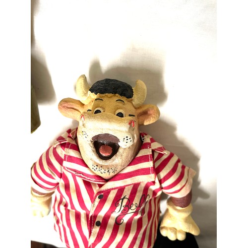 50 - Selection vintage character bendys / squeeze toys, to include spitting image Margaret Thactcher, Bul... 