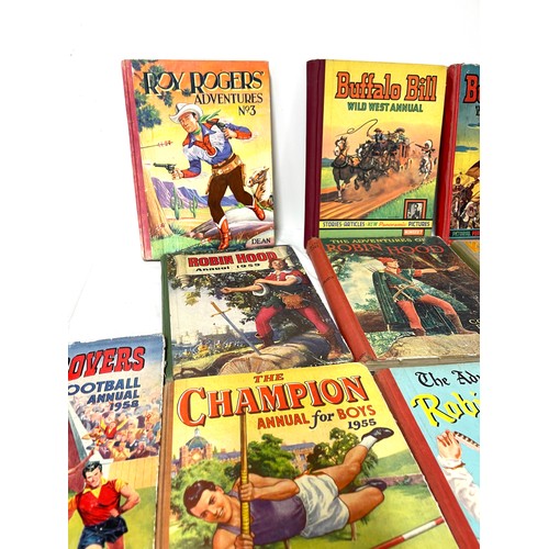 88 - Selection of vintage annuals, to include Buffalo Bill, Robin Hood, Eagle annual etc